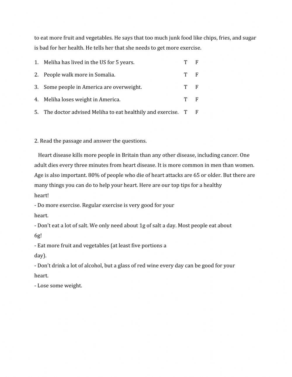 Lớp 7 - Kiểm tra 45 phút số 1 (Unit 1, 2)