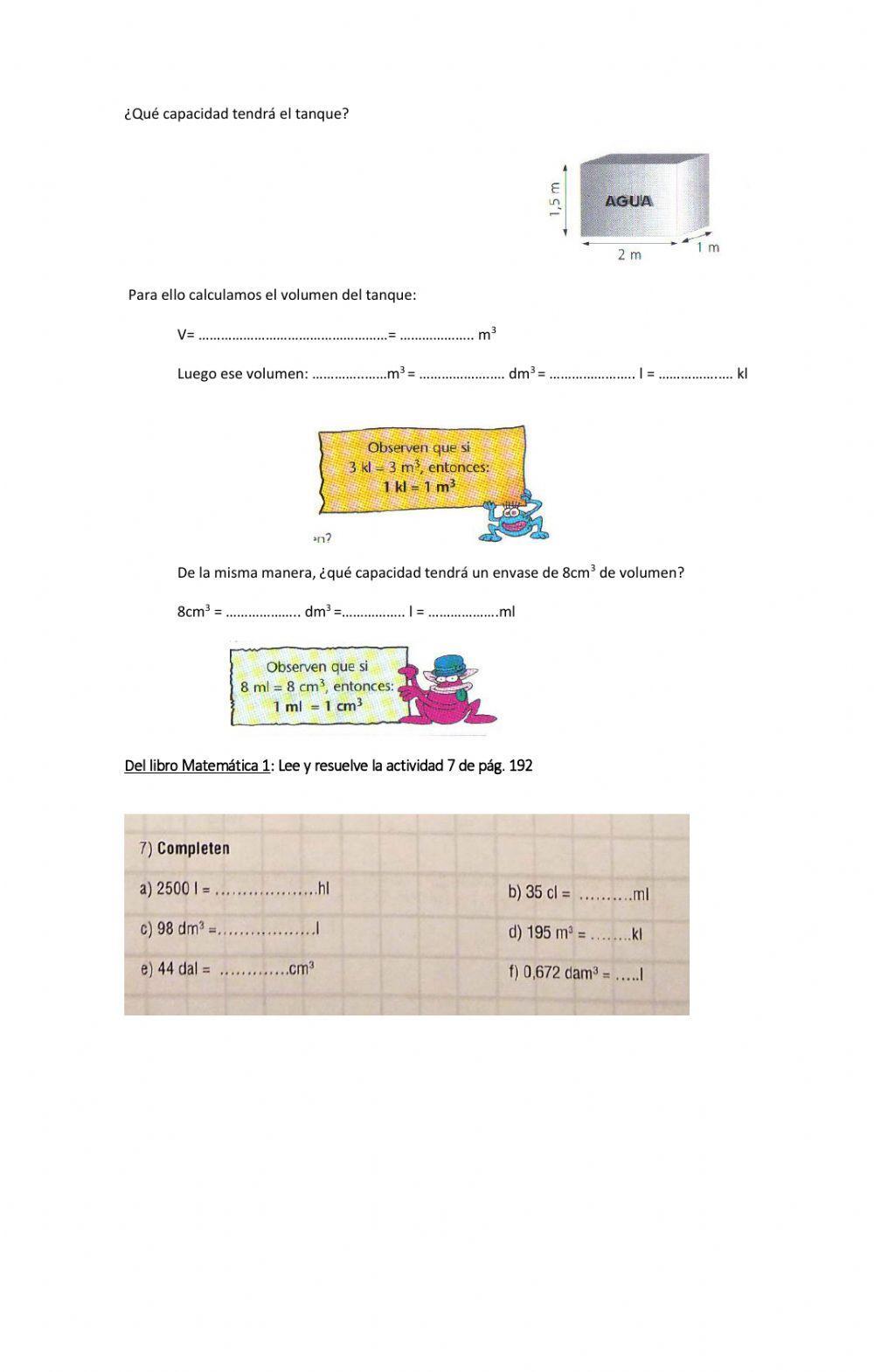 Unidades de Capacidad y Volumen