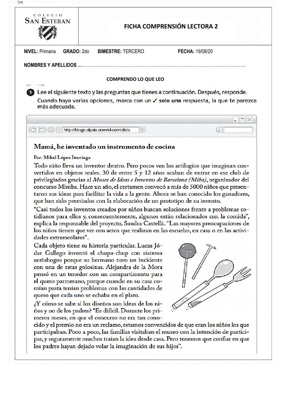 Comprensión lectora