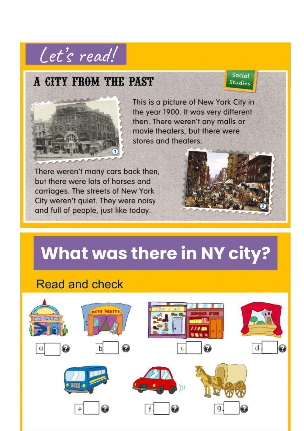 A city from the past (was- were)