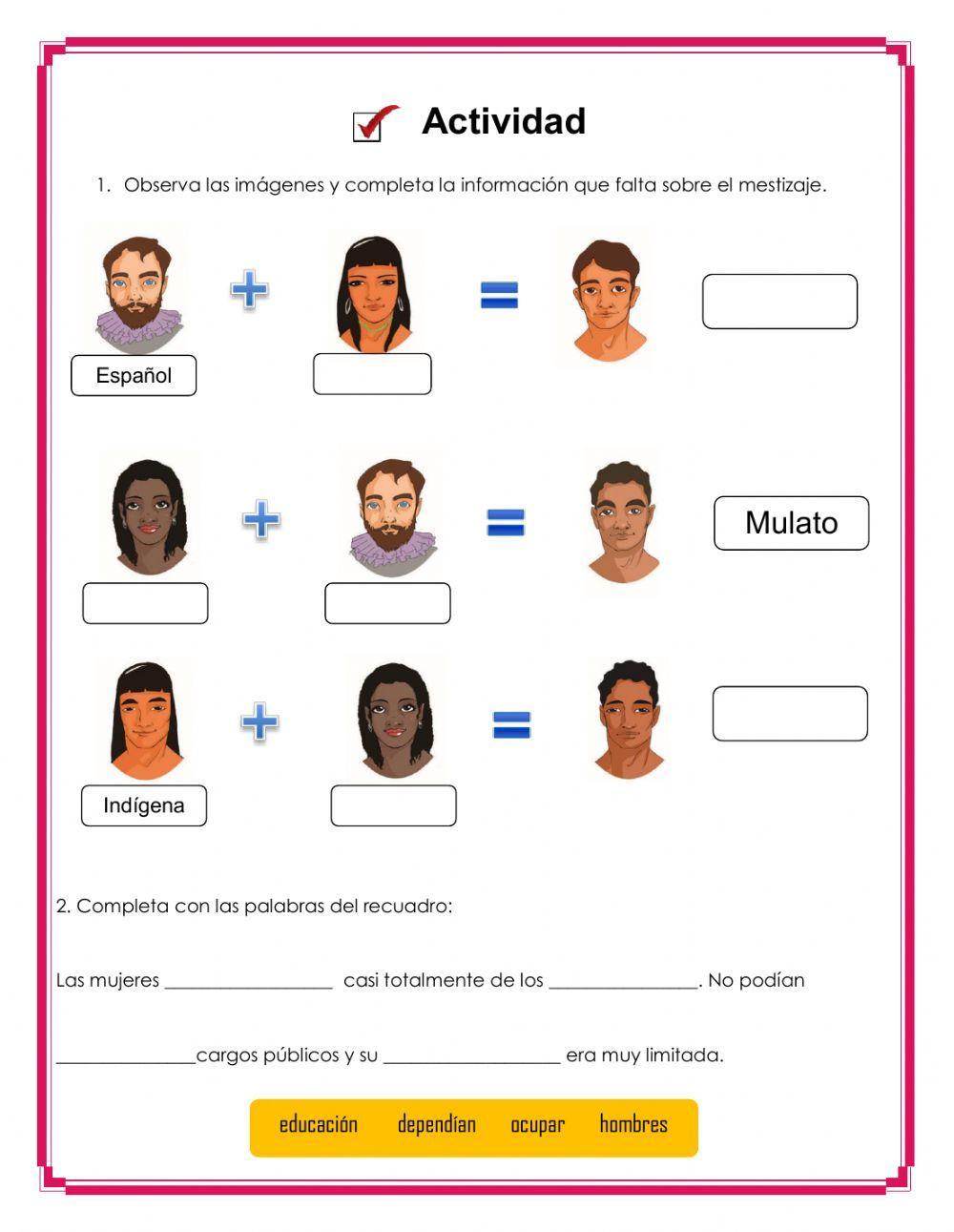 Sociedad en la colonia