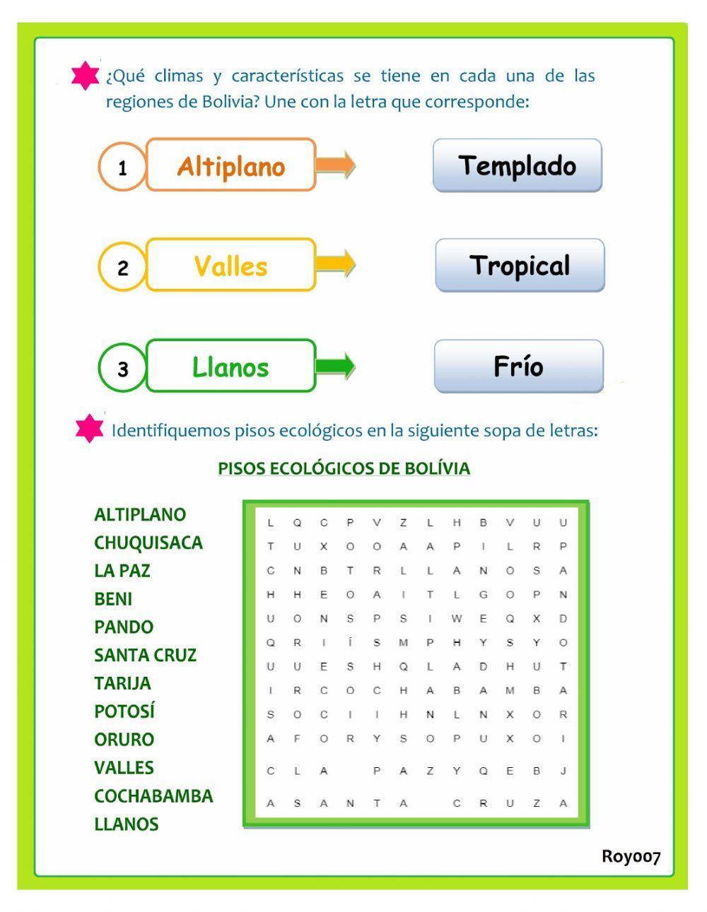 Bolivia pisos ecologicos