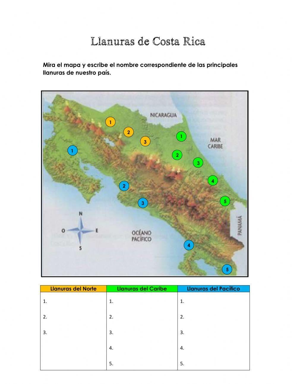 Llanuras de Costa Rica