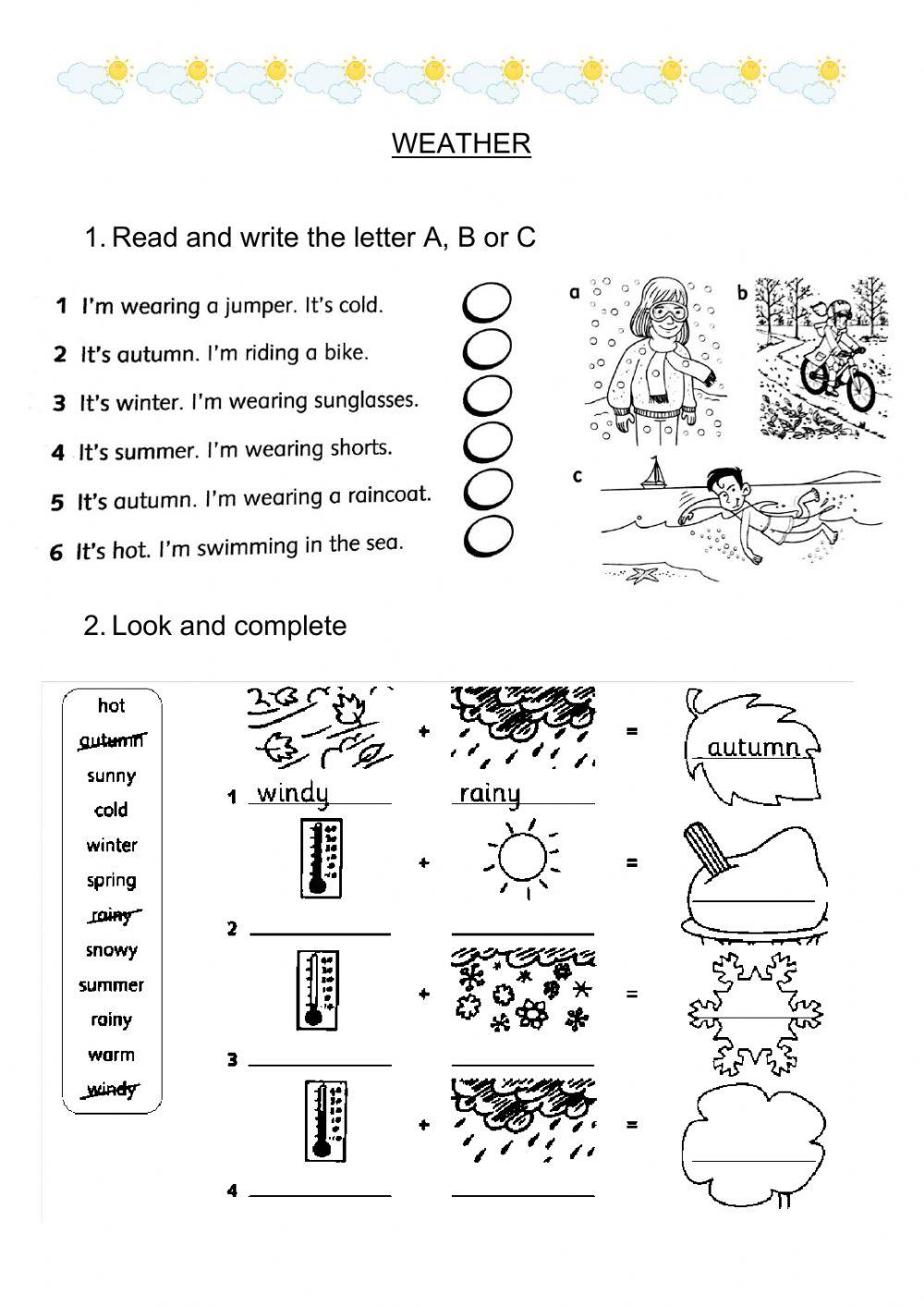 Weather - Vocabulary revision