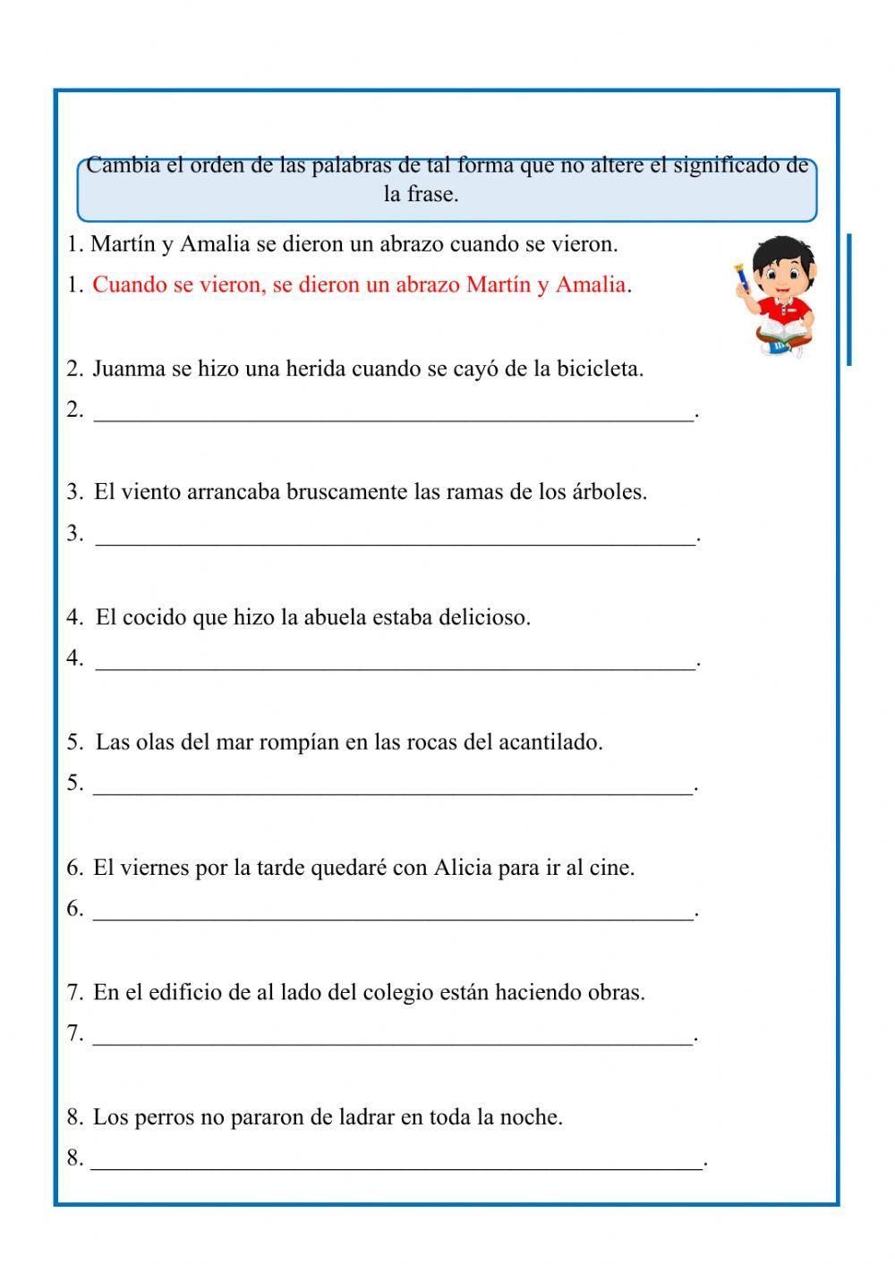 Estructura sintactica