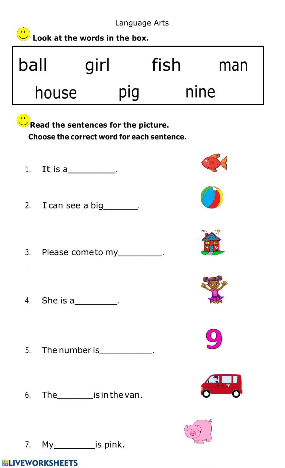 Words for a Sentence