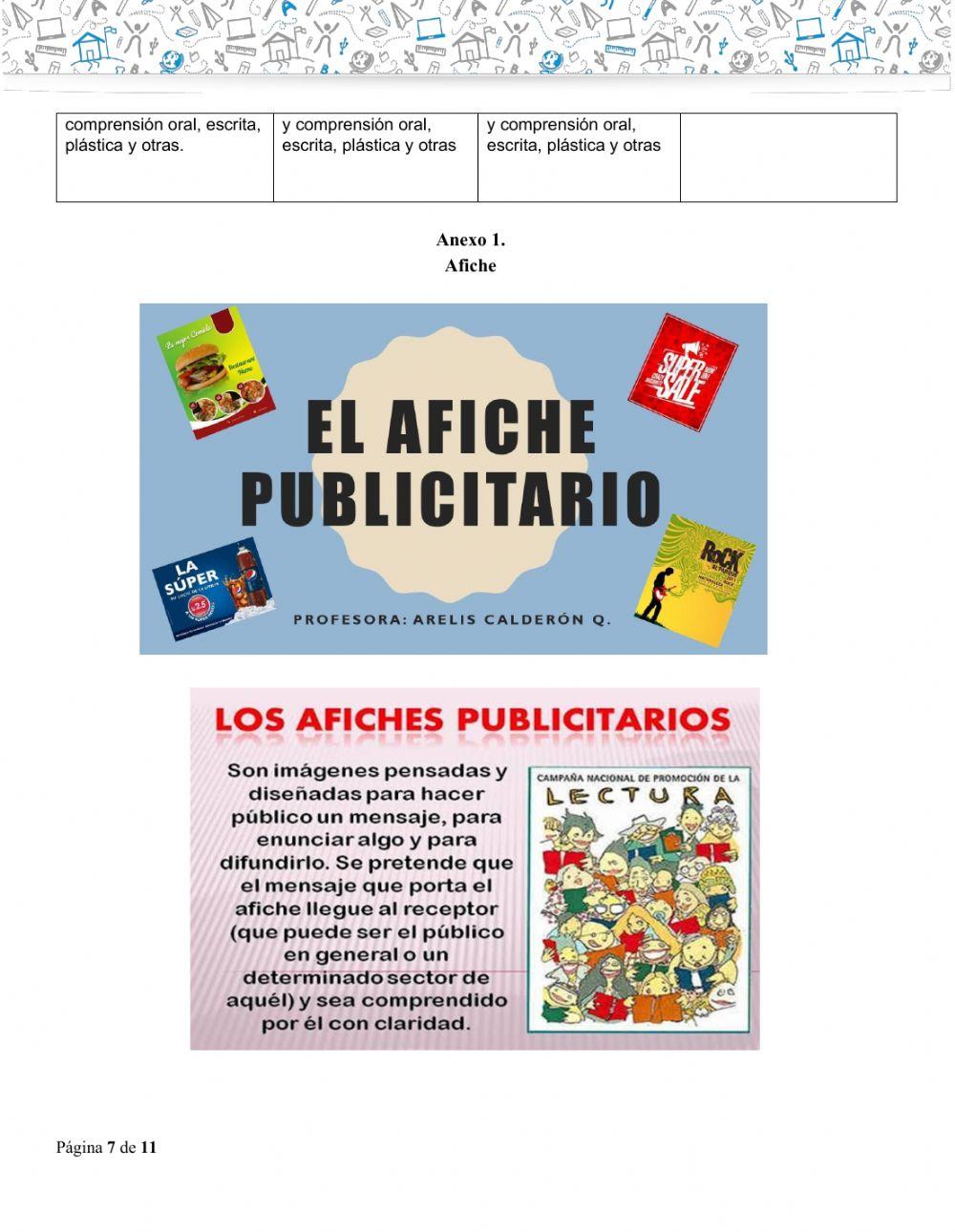 Español EL AFICHE PUBLICITARIO