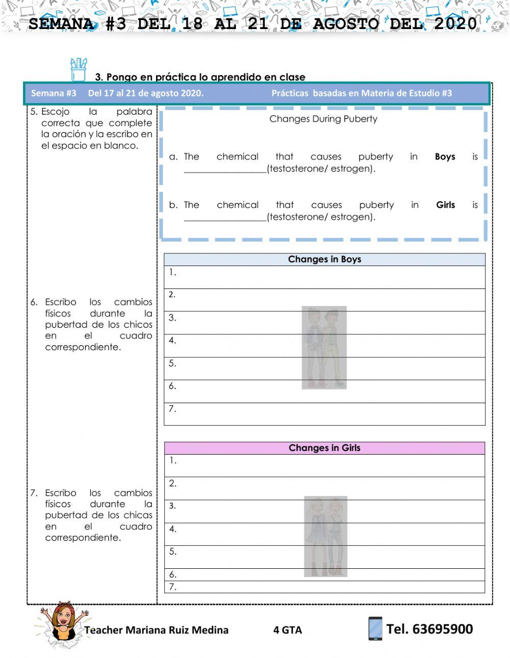 Physical Changes teenagers
