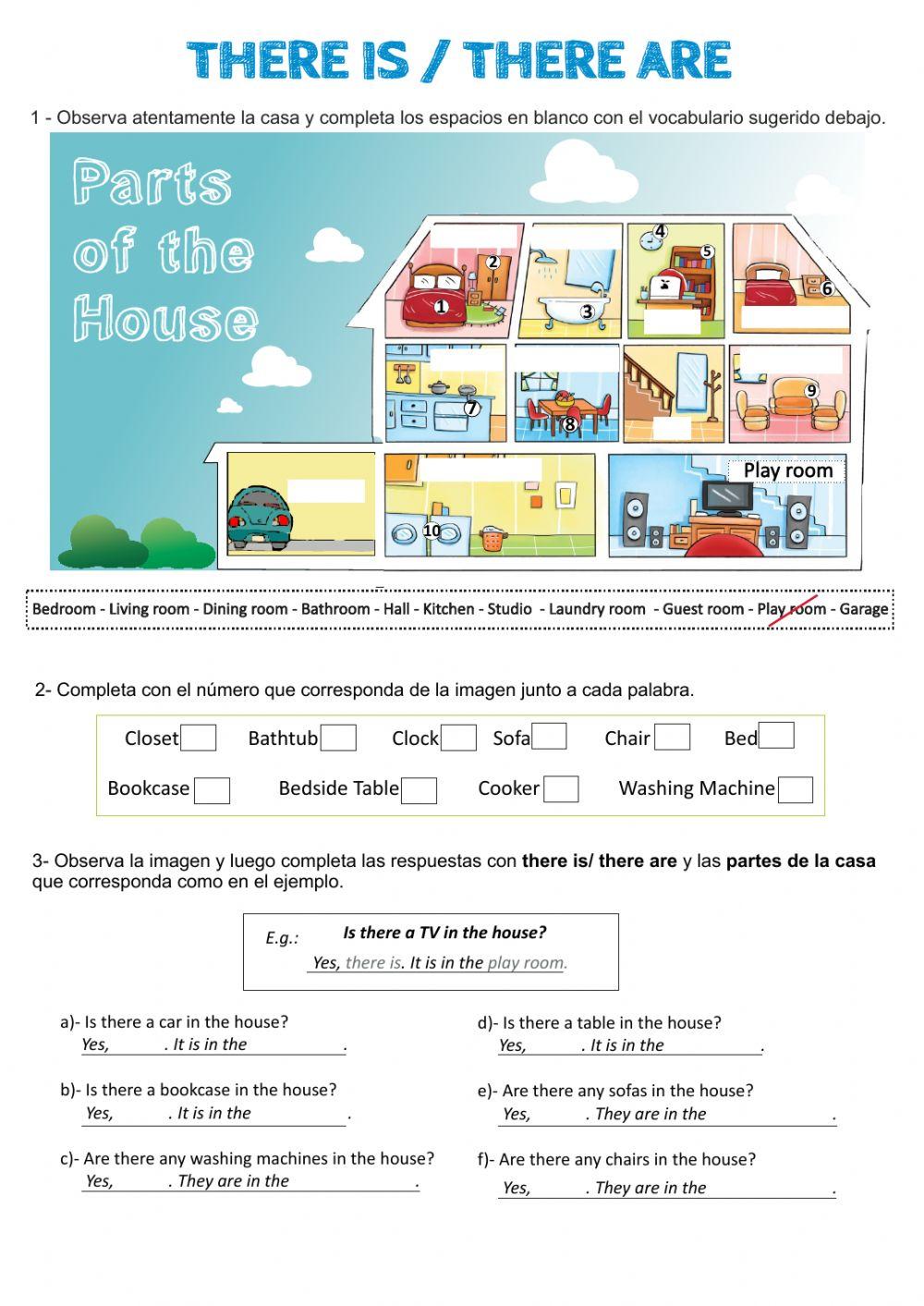 There is-are and Prepositions