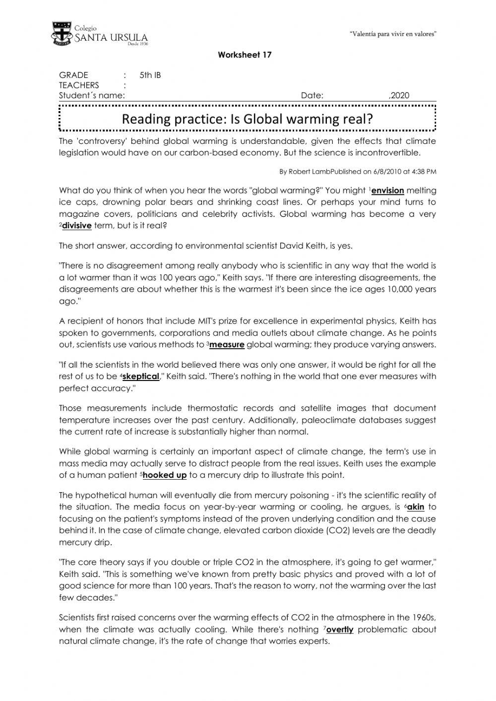 Is global warming real?