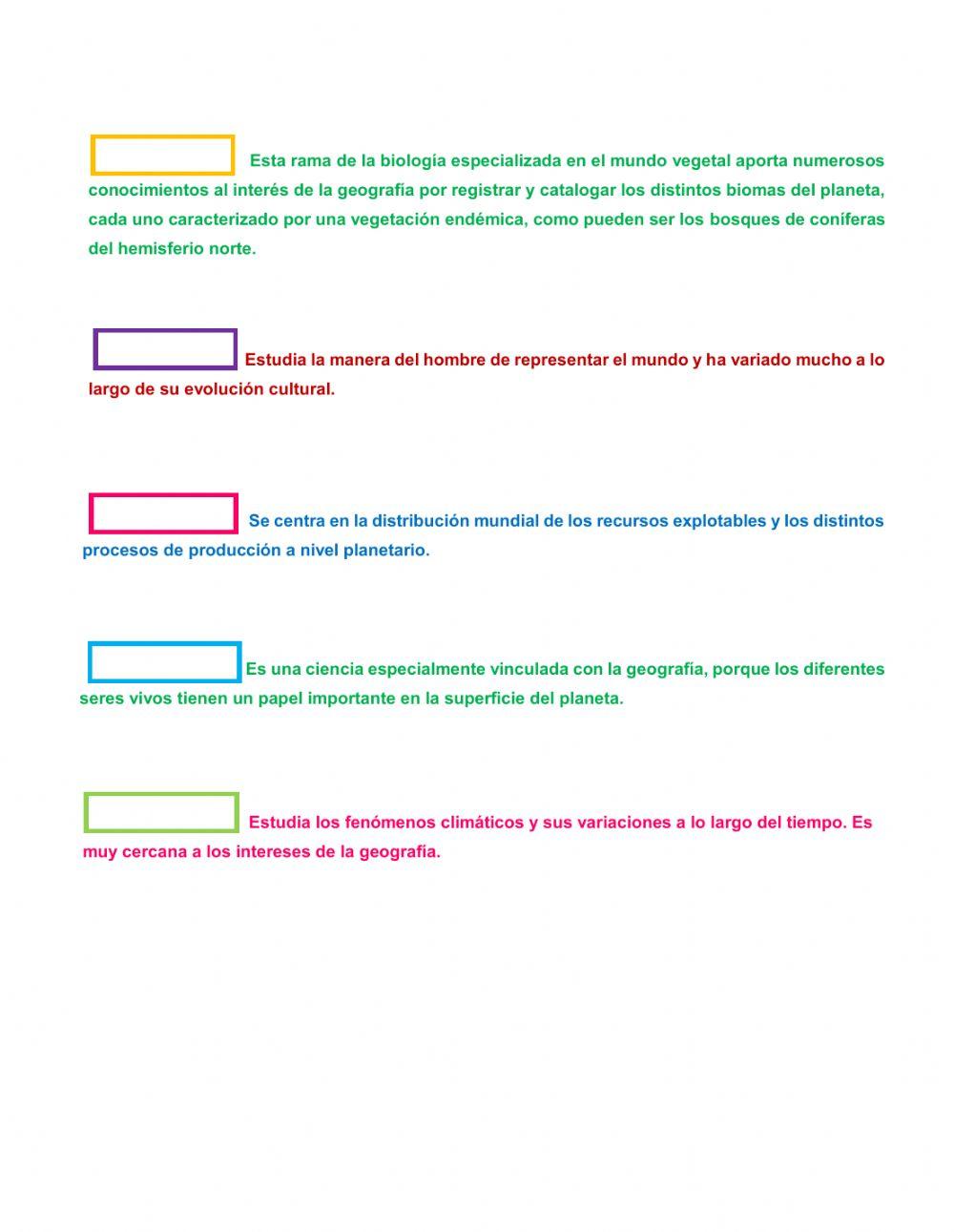 Ciencias Auxiliares de la Geografía