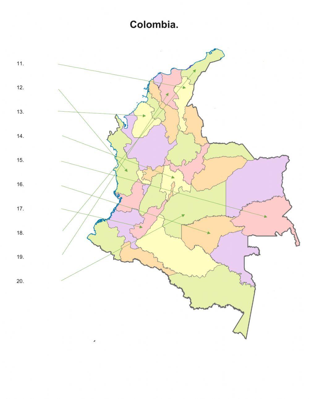 División Político Administrativa De Colombia