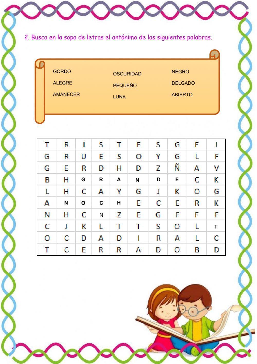 Sinónimos y antónimos