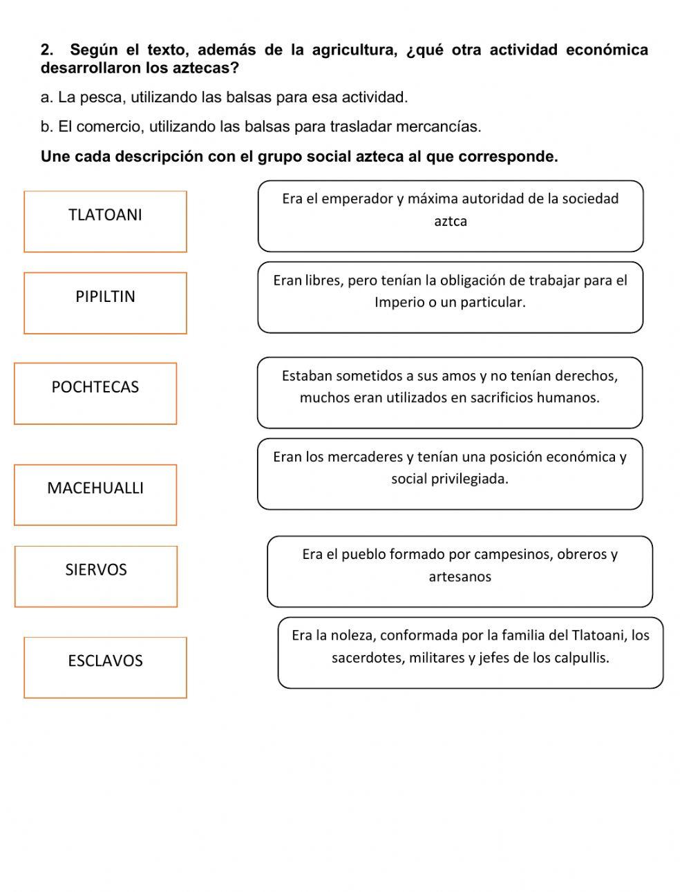 Sociedad y economía azteca