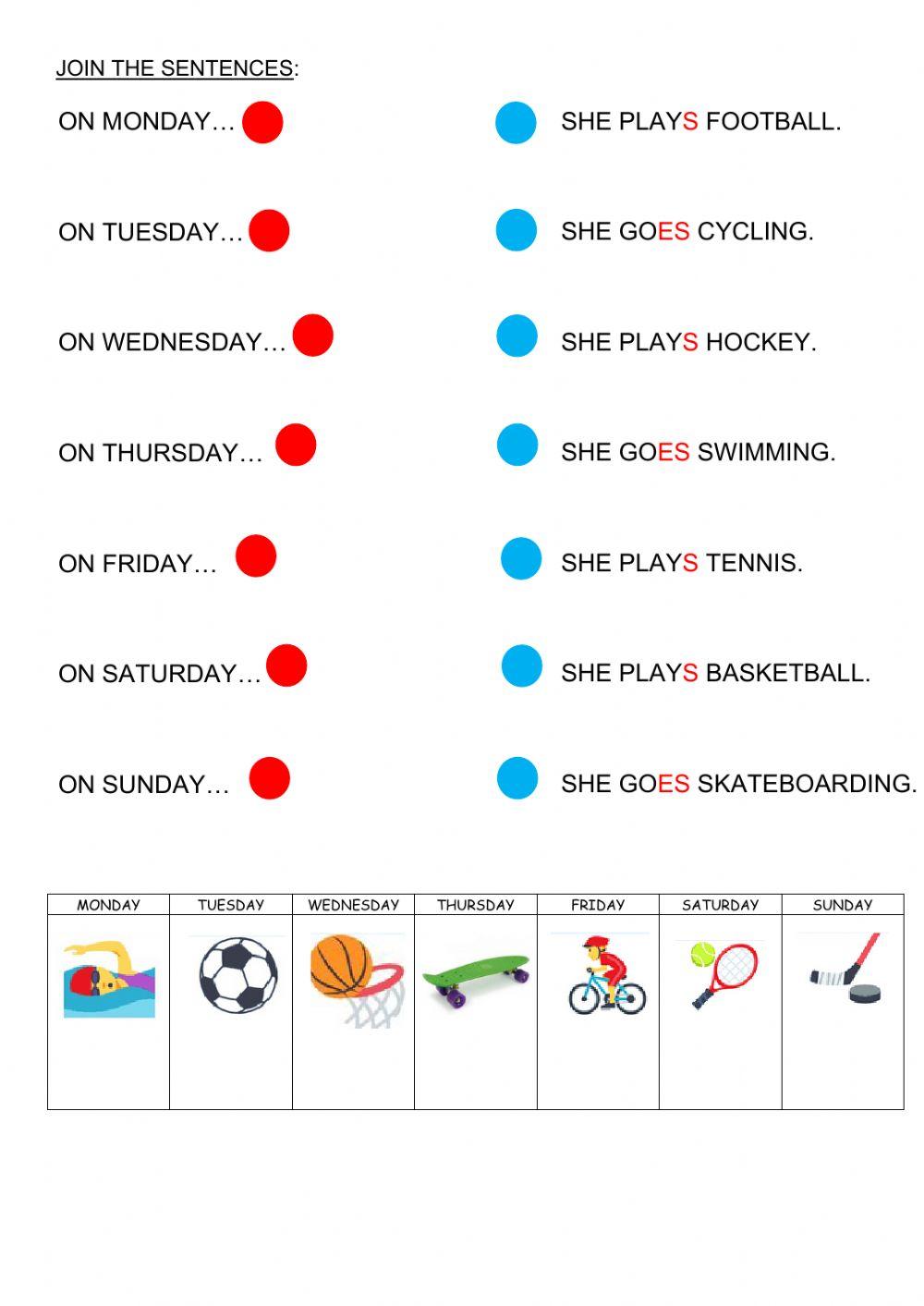 Sports - simple present