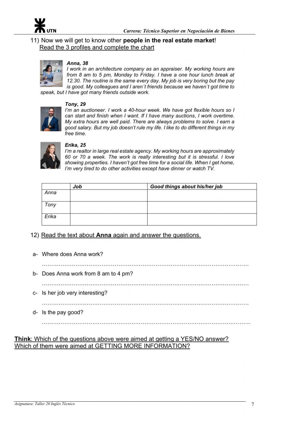 Question Words and Reading Comprehension