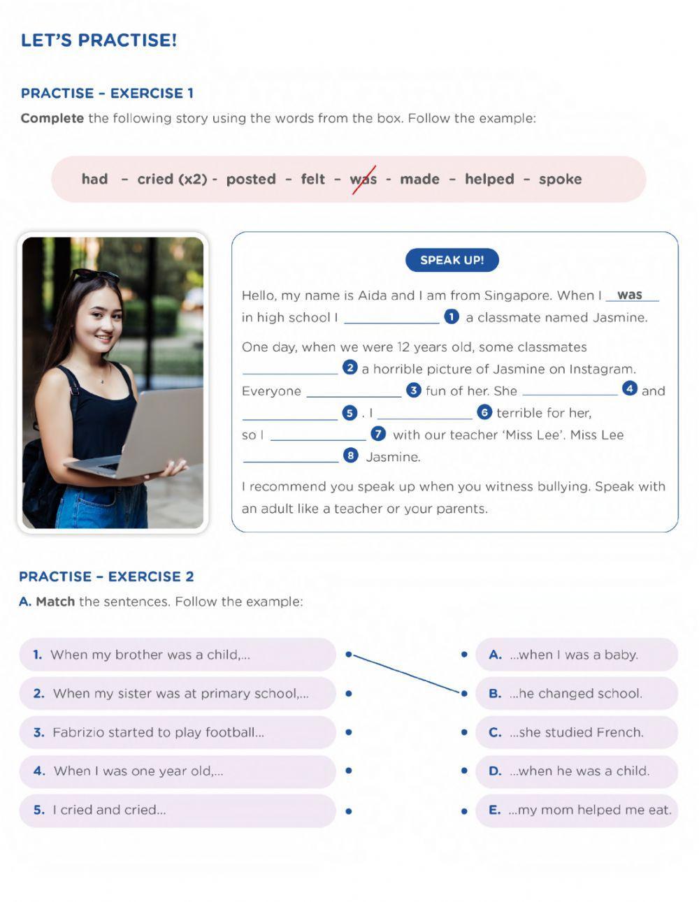 What is bullying? W-8 (A2)