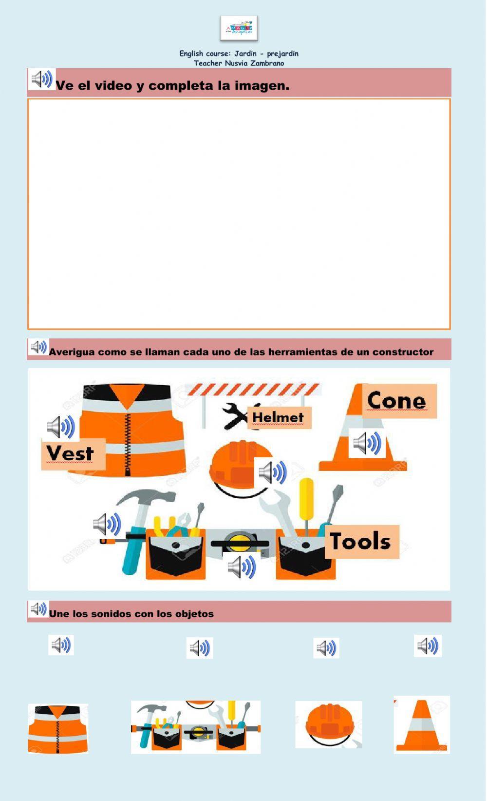 Job and occupations. Builder