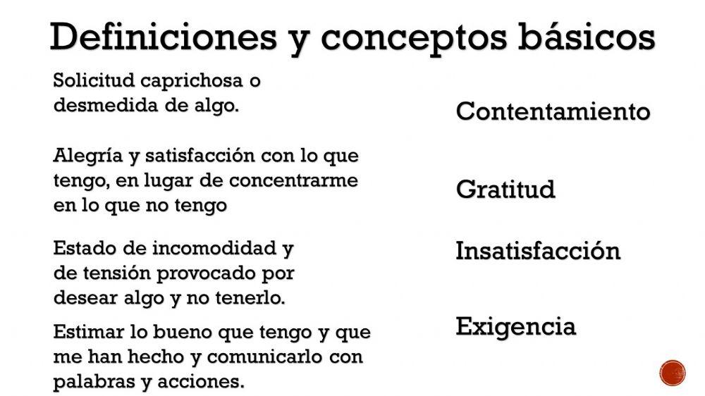 Gratitud y Exigencia