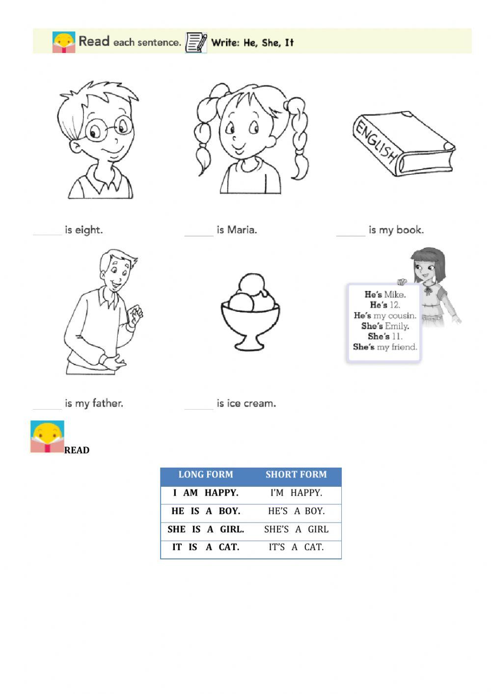 Verb to be third person singular
