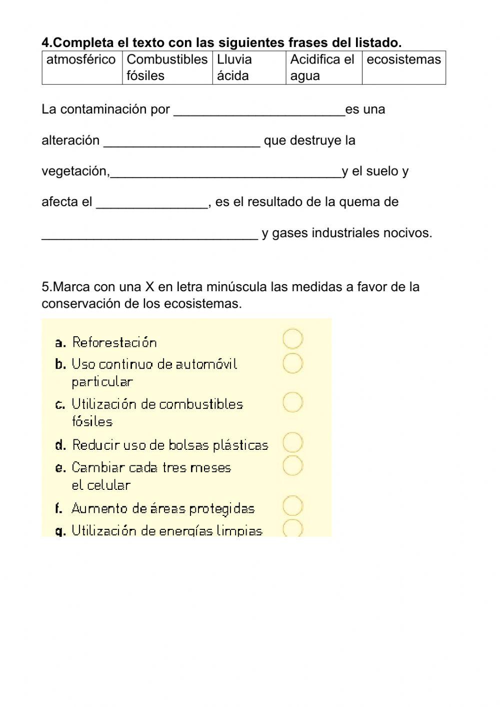 El cuidado de los ecosistemas