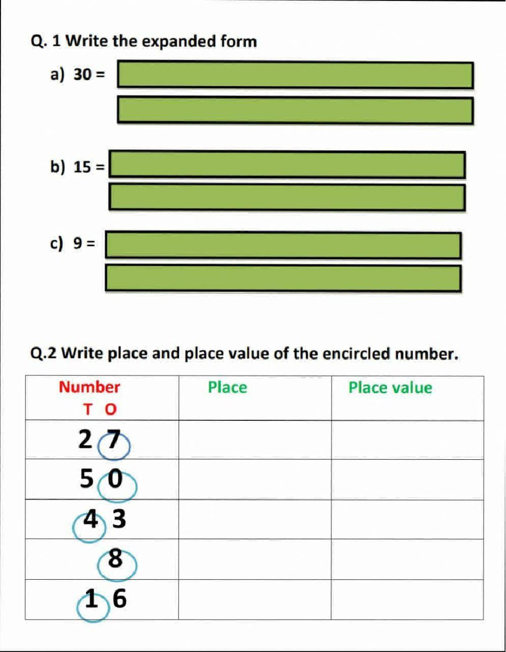 Place value