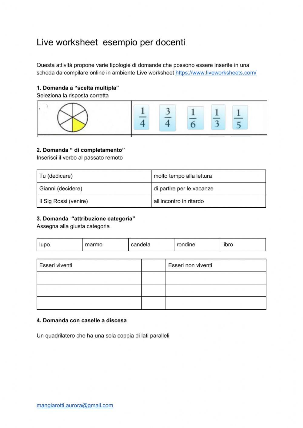 Miscellanea di domande