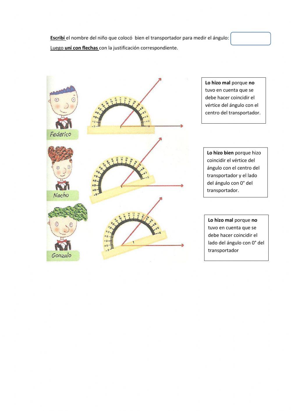 Uso correcto del transportador