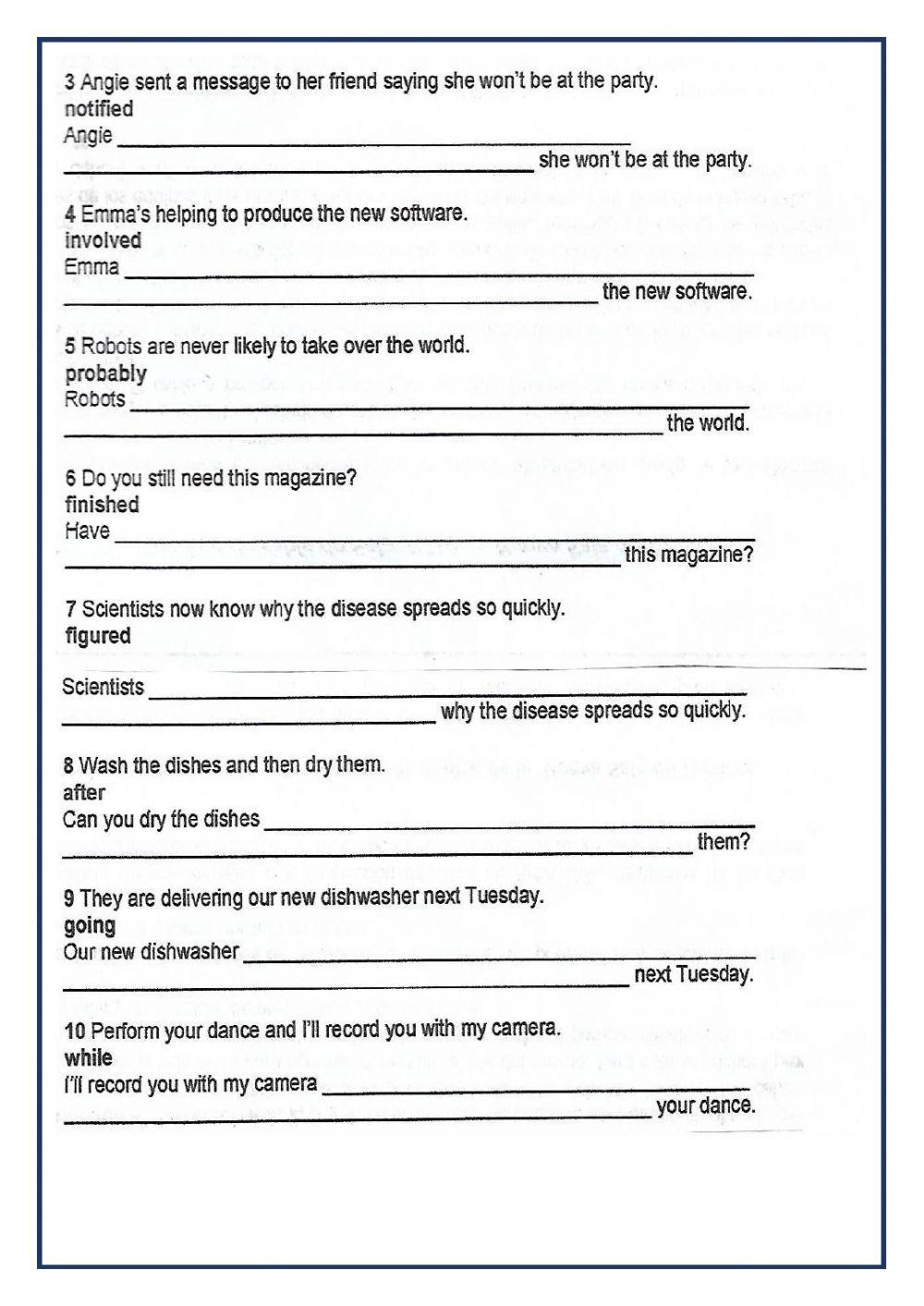Review LASER B2 UNIT 3