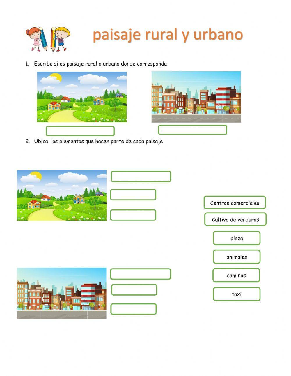 Paisaje rural y urbano