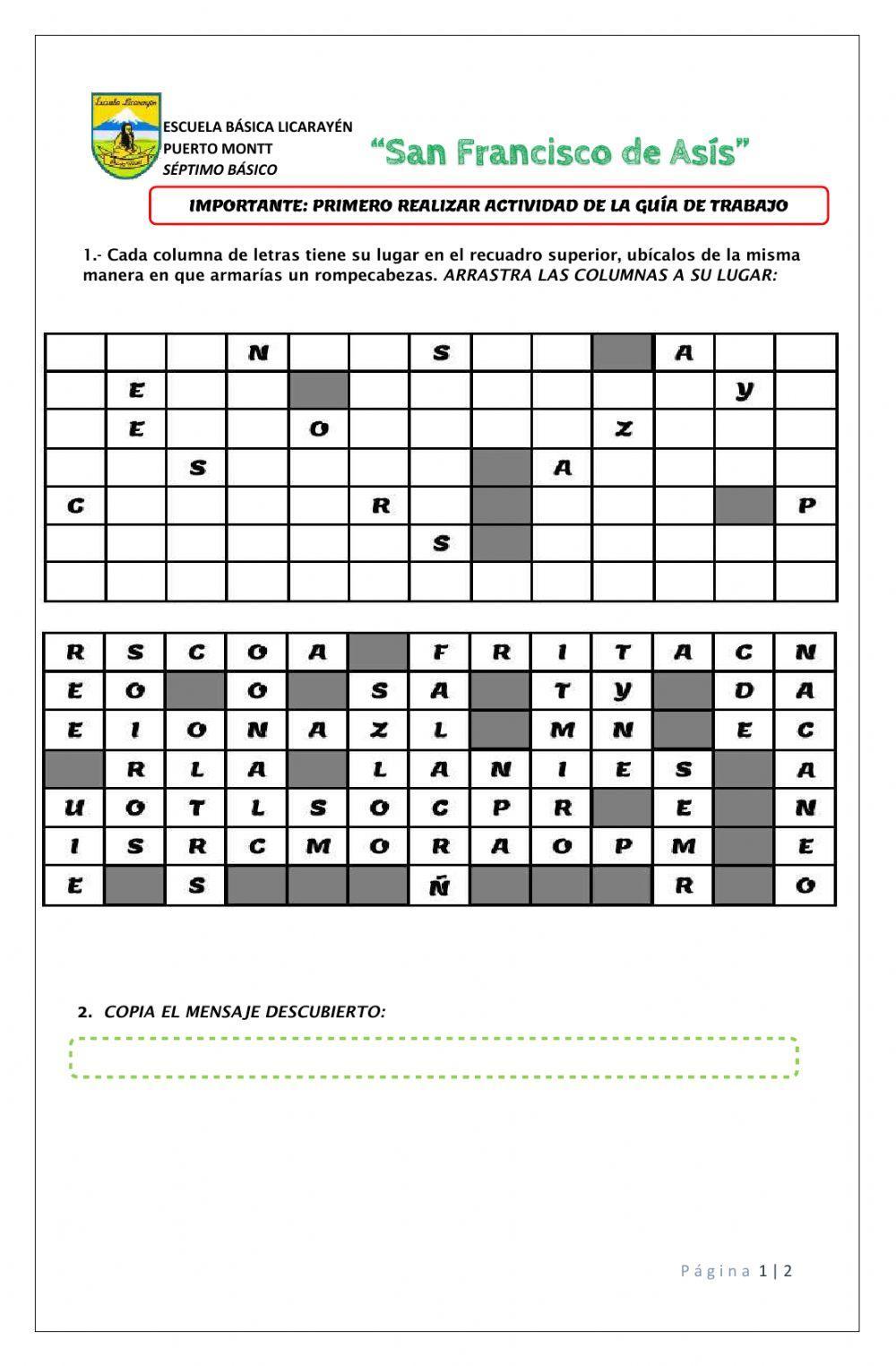 Guía 15 - 7º Básico