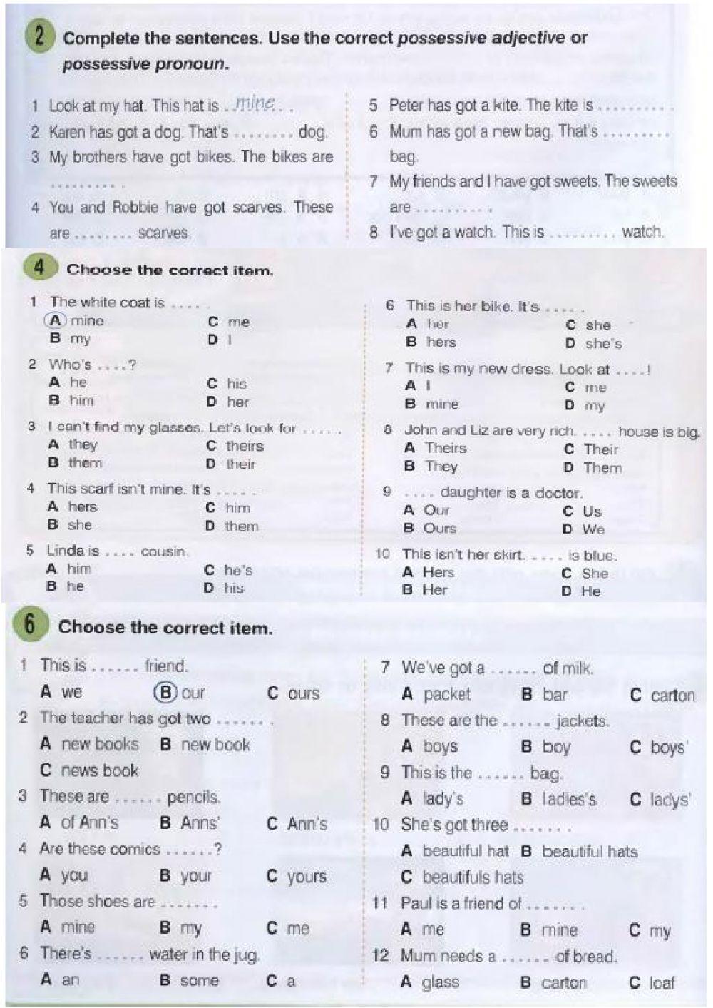 Posessives-Round Up 3
