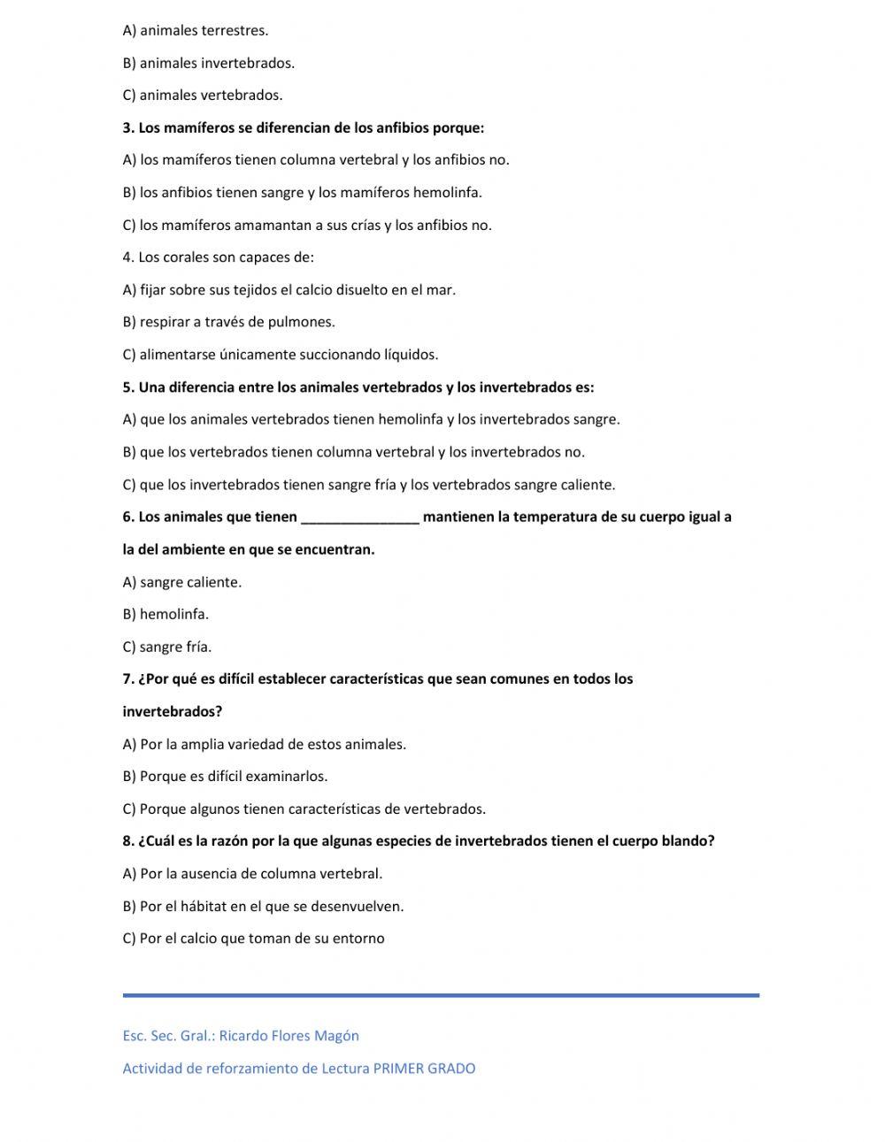 LECTURA y COMPRENSIÓN