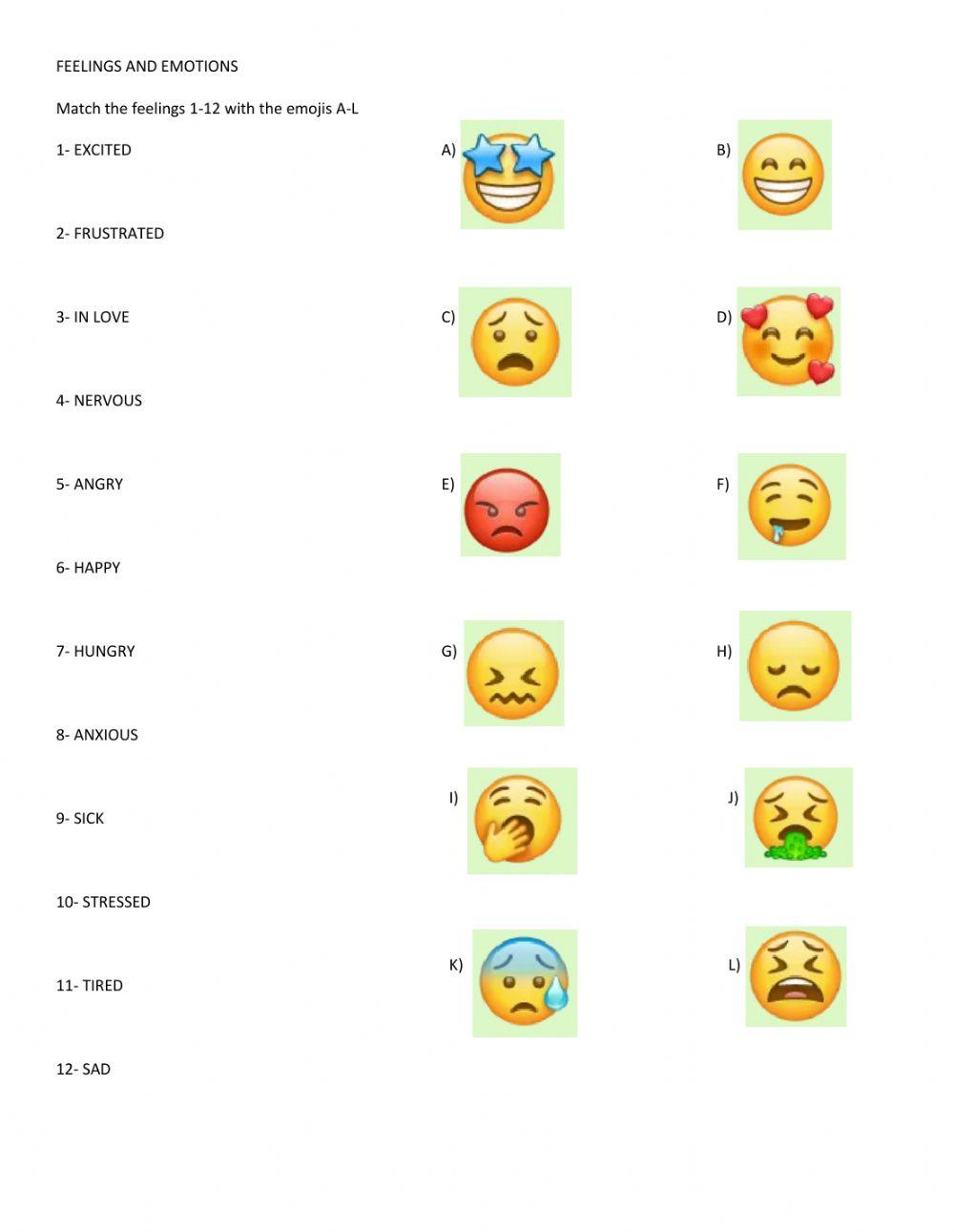 Feelings and Emotions