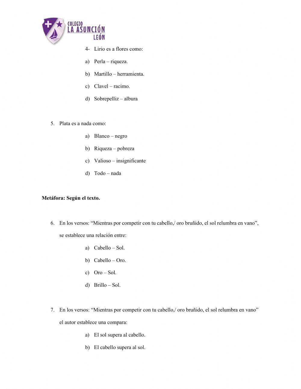 Analogías y metáforas