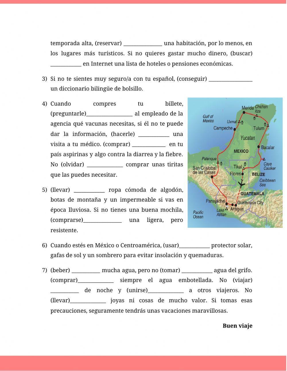 Pretérito indefinido, imperfecto e imperativo