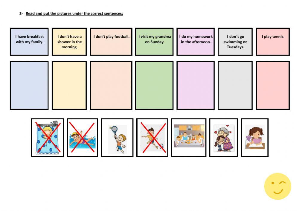Present simple worksheet