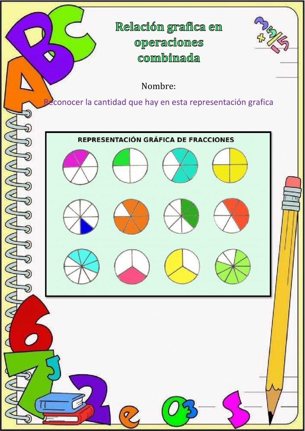 Representacion grafica de fracciones