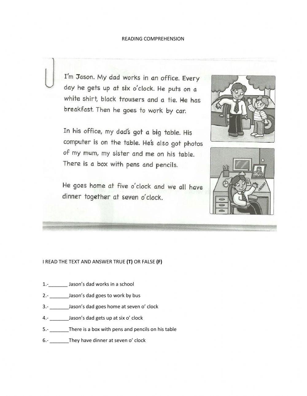 Reading comprehension