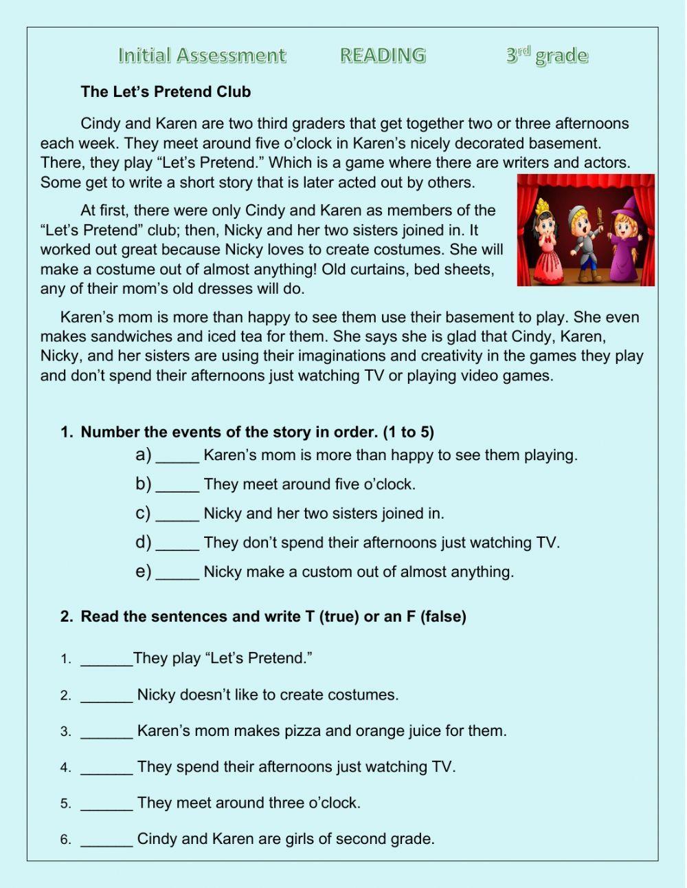 Who is who exercise in 2023 Reading comprehension lessons