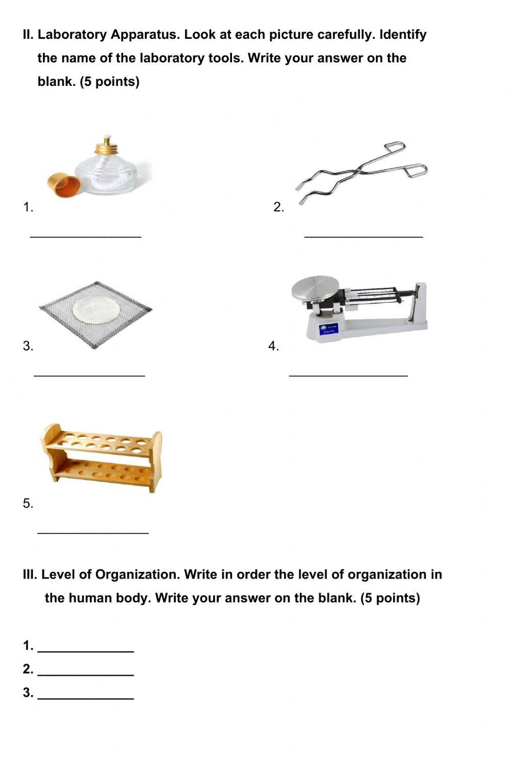 1st. Qtr. Quiz No. 1 Science - Grade 4