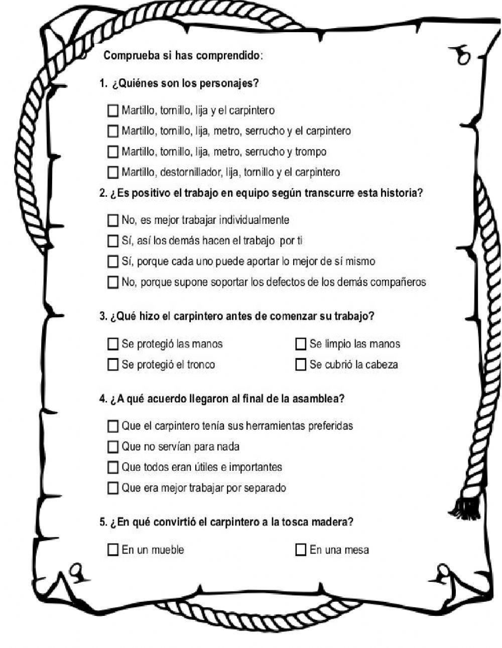 La asamblea en la carpintería