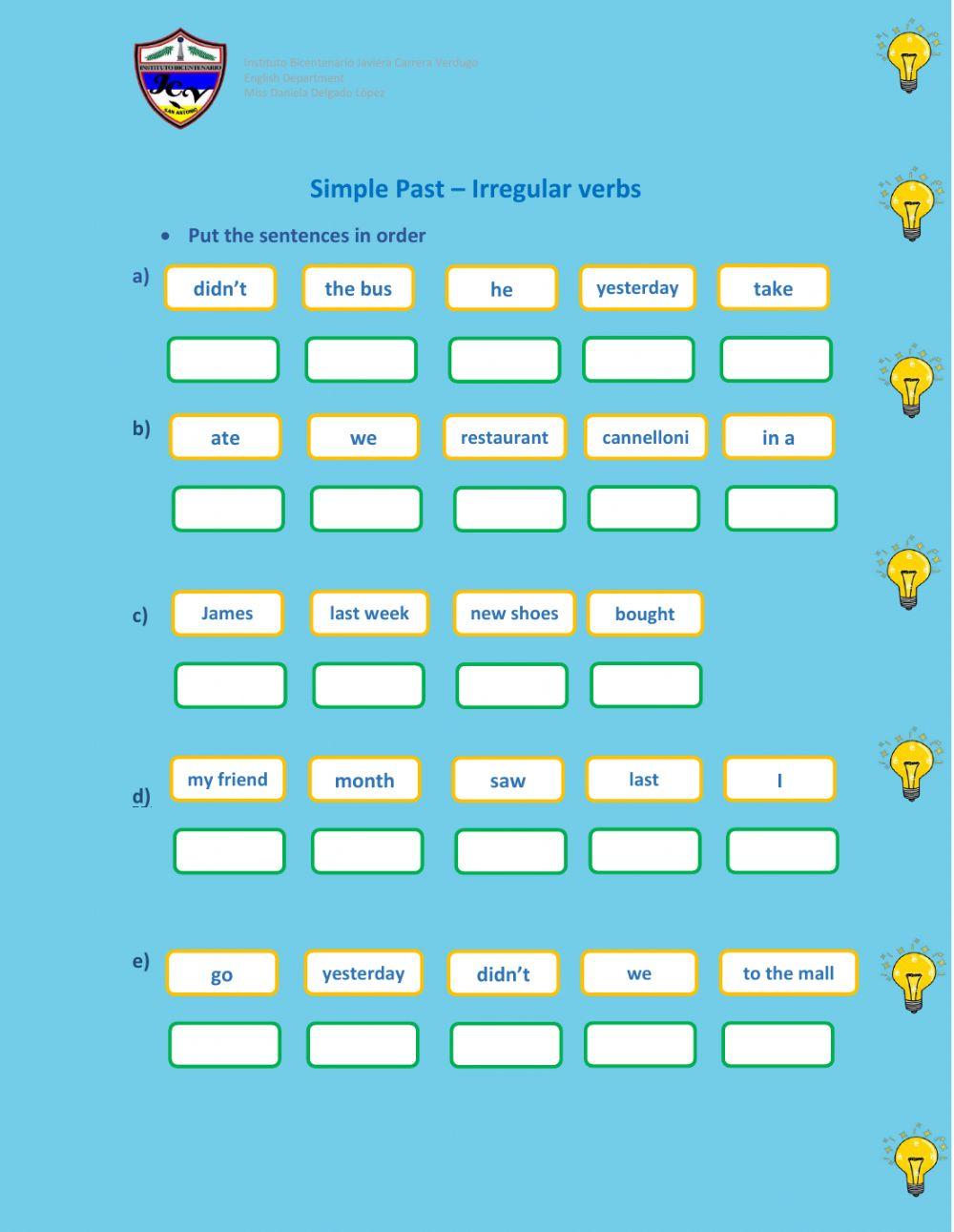 Simple Past (irregular verbs)