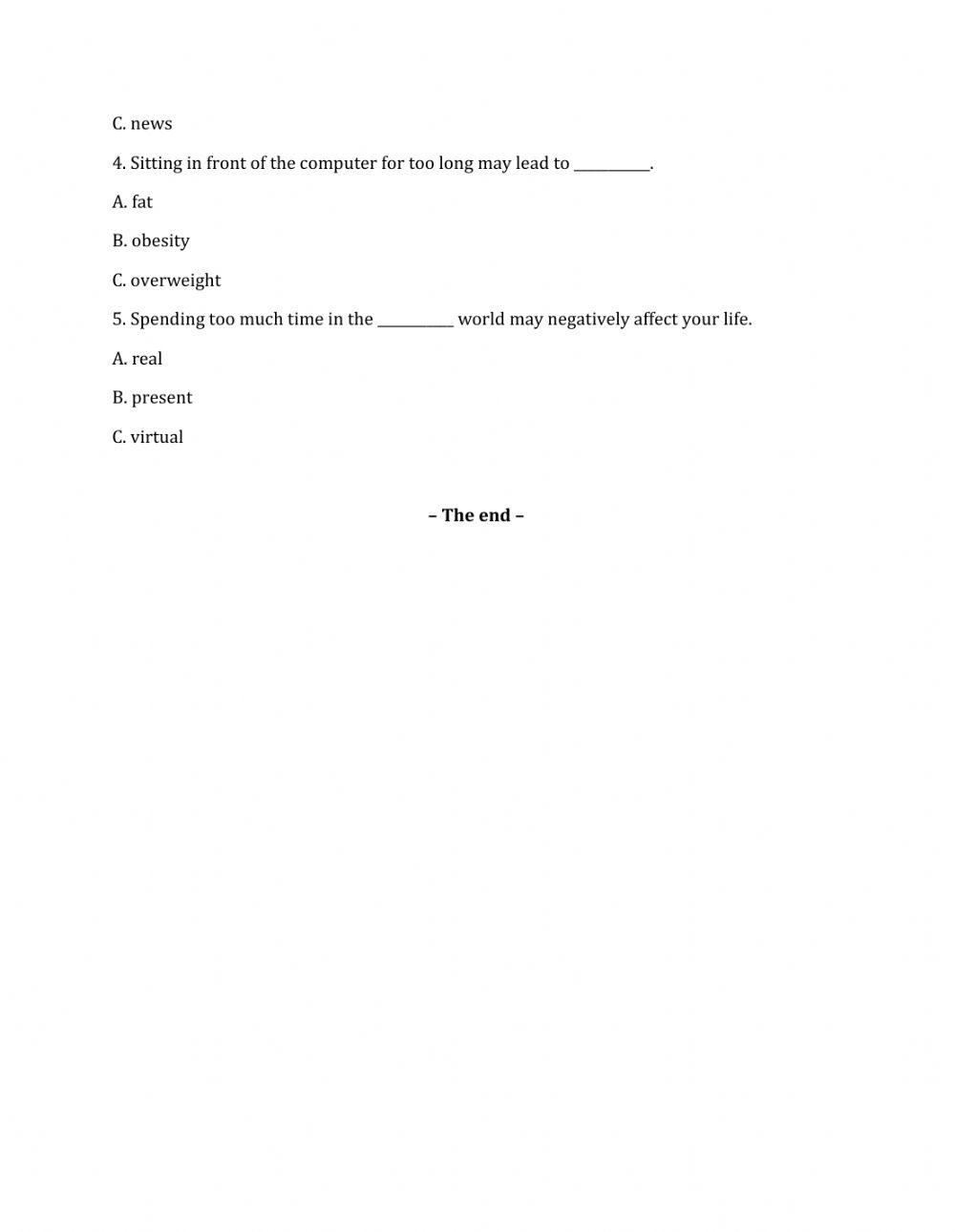 Lớp 8 - Unit 2 LIFE IN THE COUNTRYSIDE-LANGUAGE FOCUS