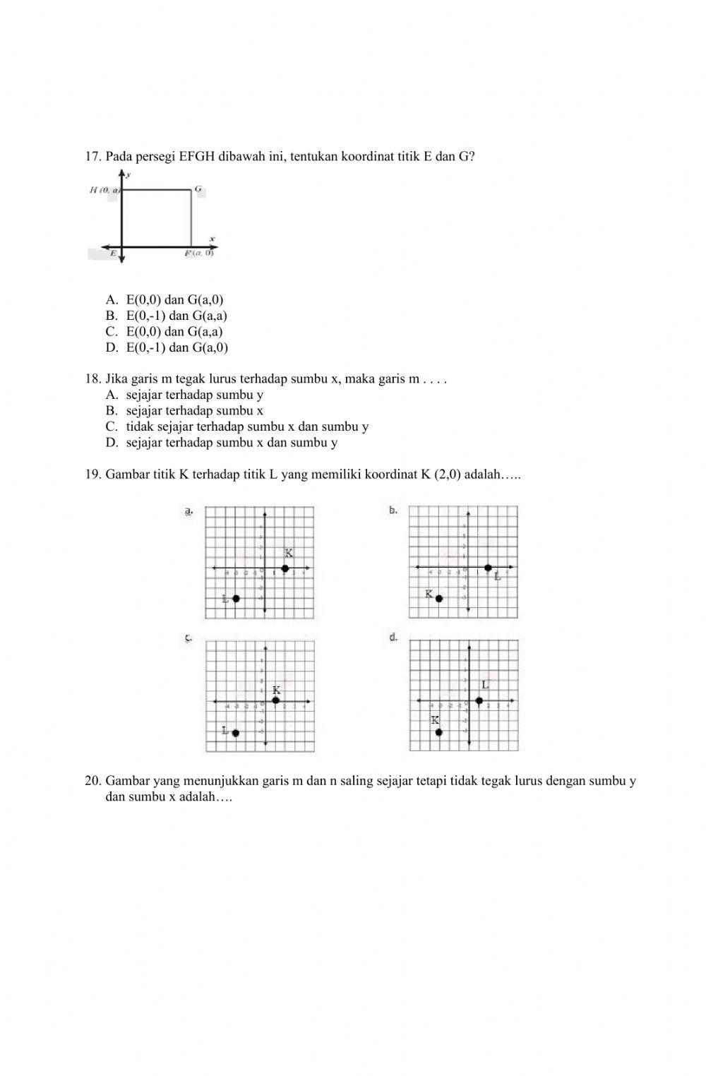 Ulangan koordinat cartesius