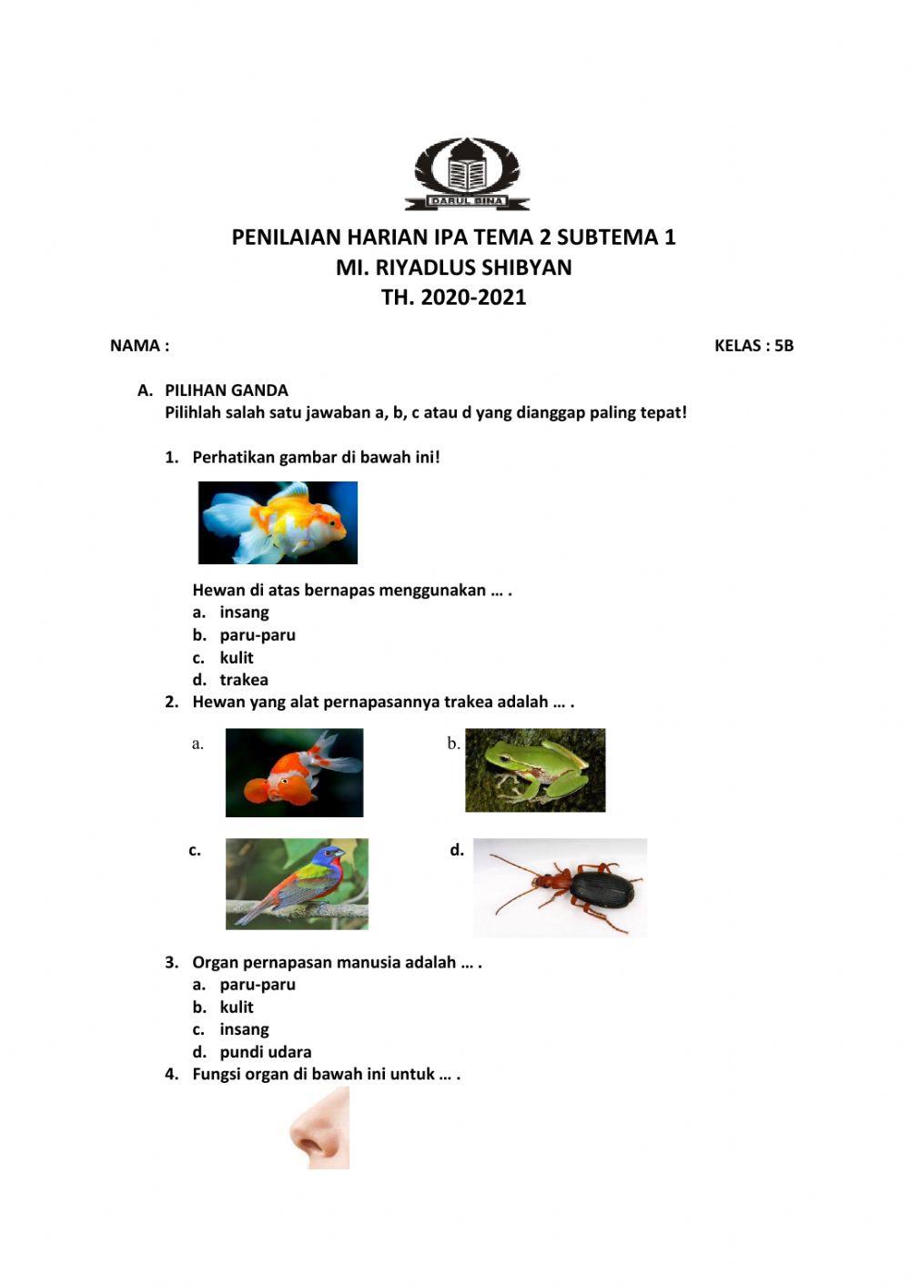 PH IPA Tema 2 Sub Tema 1