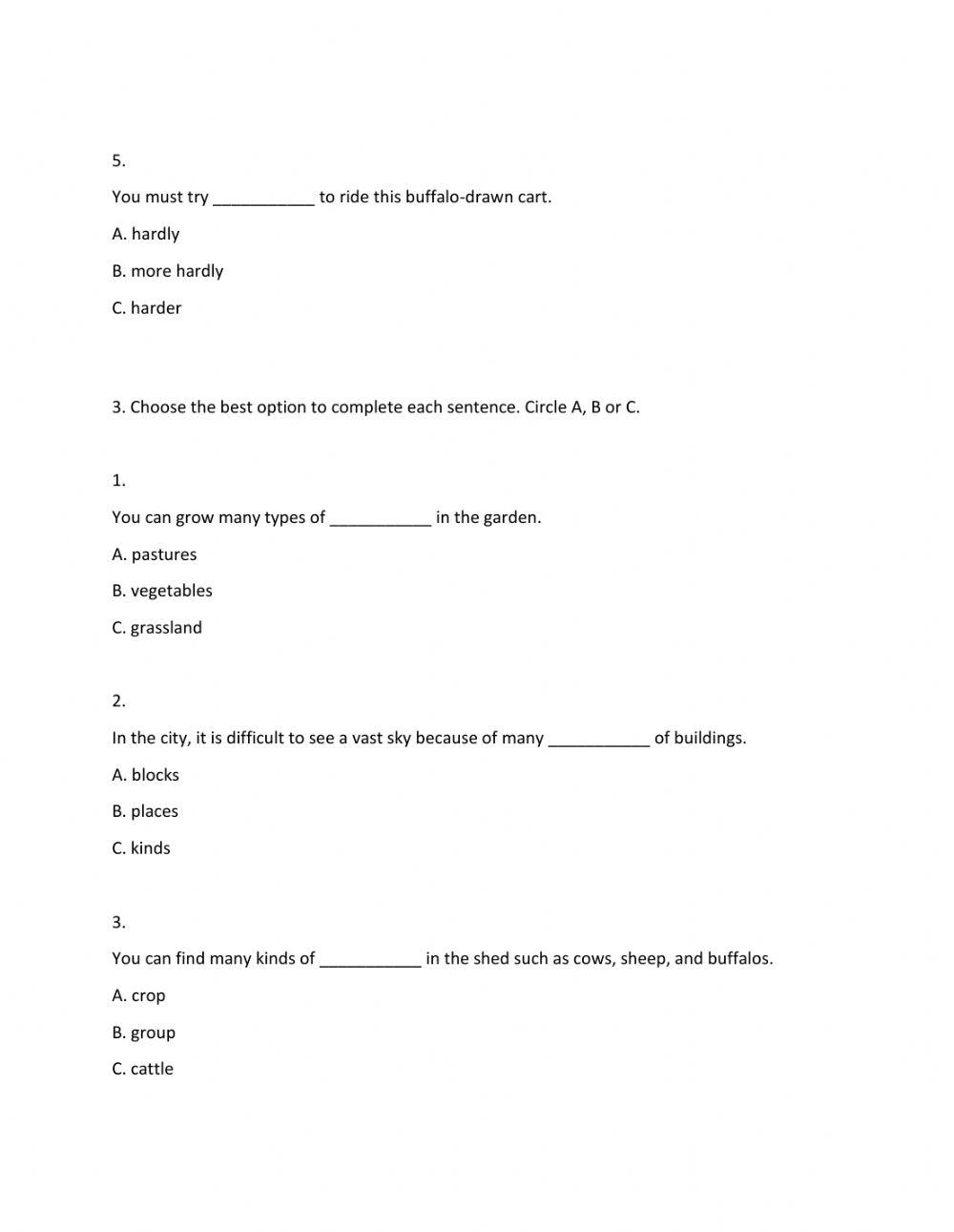 Lớp 8 - Kiểm tra 45 phút số 1 (Unit 1, 2)