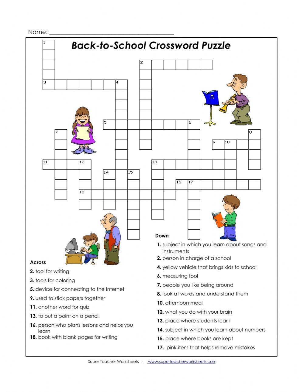 Back to School … | Free Interactive Worksheets | 5952856