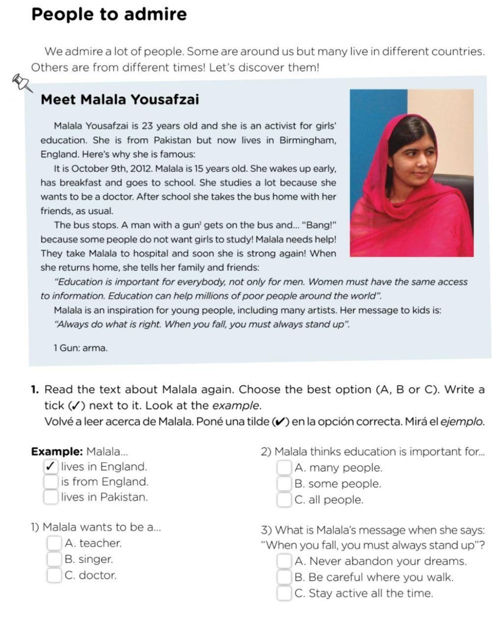 Reading: Malala