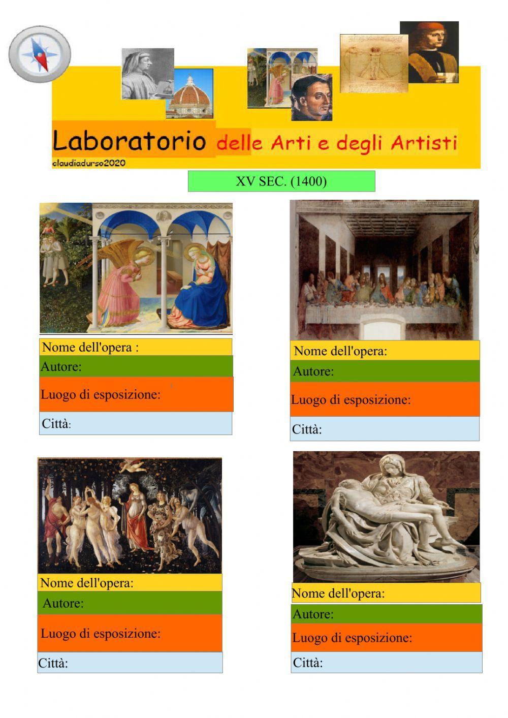 Laboratorio dell'arte e degli artisti n.1